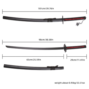 <strong>Cosplay</strong> Toys 101cm <strong>Bleached</strong> Anime Ichigo Kurozaki Bankai Tensa Shagoshi Sword <strong>Cosplay</strong> Collection - Product Image 2