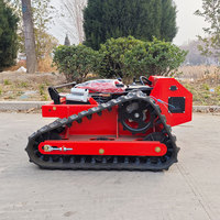 Mesin Pemotong Rumput Robot Mini Bermerek Global Termurah dengan Roda Karet untuk Taman