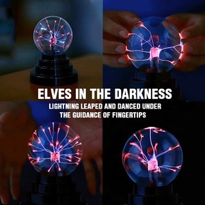 Lampada a Sfera al Plasma KSF da 3 Pollici, <span class=keywords><strong>Globo</strong></span> Sensibile al Tocco, Alimentato USB/Batteria, Nebulosa con Fulmini, Giocattolo Innovativo per Bambini - Product Image 6