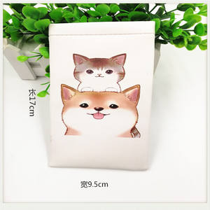 Estuche para gafas ZT, rectángulo de PU de 18x9 con estampado para estudiantes, uso en oficina, bolsa de almacenamiento de cuero, verano 2021 - Product Image 4