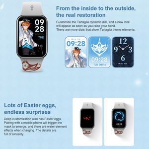 Original <span class=keywords><strong>band</strong></span> 8 Pro genshin impact Edition 1.74 "AMOLED Screen GPS Xiao <span class=keywords><strong>Mi</strong></span> สายรัดข้อมือ5ATM กันน้ำ - Product Image 4