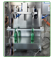 Machine de remplissage semi-automatique de liquides en bouteille, 2 ou 4 têtes, pour eau, boissons, jus, huiles essentielles, équipement d'emballage