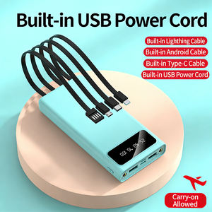 <span class=keywords><strong>Batterie</strong></span> <span class=keywords><strong>Externe</strong></span> Portable en Gros 20000mAh Grande Capacité avec Câbles Intégrés, Chargeur Mobile Personnalisable avec Logo, Cadeau - Product Image 3