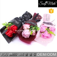 Set Hadiah Hari Valentine, Karangan Sabun Mawar Banyak Warna, Dekorasi Wangi Cuci Tangan Buatan Tangan, Set Hadiah Hari Ibu