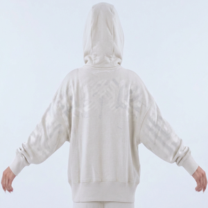 Sudadera con Capucha de Color Sólido, 100% Algodón Tejido, Transpirable, Corte Regular, Manga Larga, Sin Forro, Hombros Caídos, Estilo Oversize para Otoño - Product Image 1
