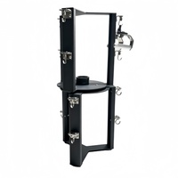 Lot de 6 pièces direct usine : Barre de tirage vertical en acier pour machine à câbles de gym, Poignée rotative à 360° avec support Mag Grip