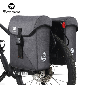 Sacoche de Selle Double Arrière WEST BIKING 35L pour VTT et Vélo de Route, Grande Capacité, en PVC, pour Cyclisme en Extérieur - Product Image 1