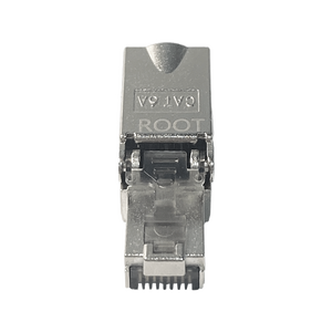 Conector Macho RJ45 CAT6A STP Plateado sin Herramientas, Aleación de Zinc, 1.5A 12V, para Aplicaciones de Microondas - Product Image 4