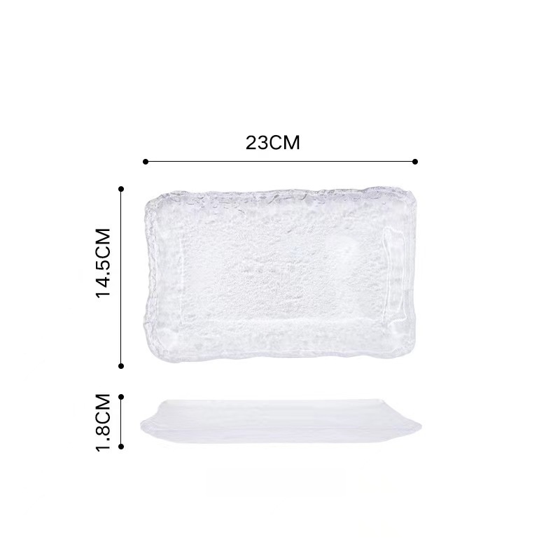 Assiette rectangulaire 14,5 x 23 cm