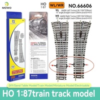 Accessoires de modélisme ferroviaire Ho Scale 1/87 en nickel argenté pour piste de train DIY, modèle de déviation courbe à voie étroite en métal, maquette de bâtiment motorisée