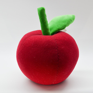 28Cm Màu Đỏ Ngọt Ngào Của Apple Đồ Chơi Sang Trọng Trẻ Em Siêu Mềm Cuddly Trái Cây Comforter PP Bông Làm Đầy Lưới Lót UV Varnished Thêu - Product Image 2