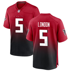 2025 Atlanta Jersey Custom American Football Shirts Gestikte Geborduurde Jeugd Uniformen Sportkleding met Logo's Rood - Product Image 3