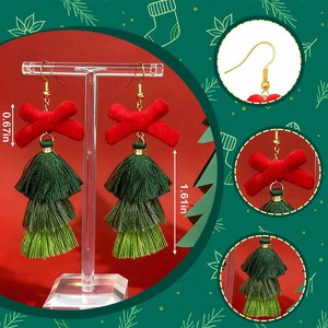 Pendientes de Borla Multicapa de Moda, Joyería de Moda, Pendientes Largos con Cuentas Coloridas para Carnaval, Regalos para el Día de San Valentín - Product Image 6