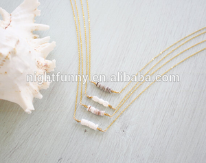 फैशन महिलाओं 2021 गर्मियों में समुद्र तट हार मिठाइयां क्लैम खोल पत्थर मनके हार - Product Image 6