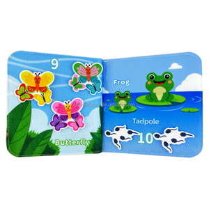 Giocattoli Montessori occupato libro di bordo con il numero di attività di apprendimento per il ragazzo e le ragazze si sentiva libro tranquillo per il bambino - Product Image 6