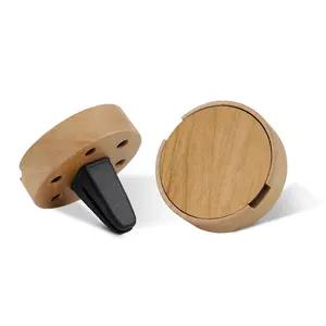 Diffuseur à membrane liquide en bois de luxe parfum de voiture désodorisant avec clip