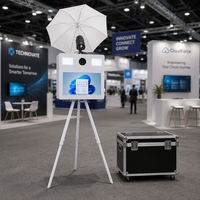 Photomaton avec écran tactile 21,5 pouces, imprimante intégrée, logiciel gratuit, hauteur réglable, pour entrepôts d'outre-mer (Royaume-Uni/États-Unis/Canada/UE)