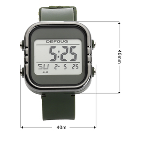 Montres de sport numériques LED carrées intelligentes et étanches avec <span class=keywords><strong>chronomètre</strong></span> électronique lumineux, alarme hebdomadaire pour hommes, femmes, adolescents, activités de <span class=keywords><strong>plein</strong></span> air - Product Image 6