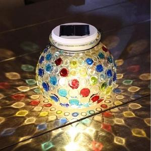 Lampe solaire décorative LED d'extérieur en forme de paon en verre pour jardin - Product Image 3