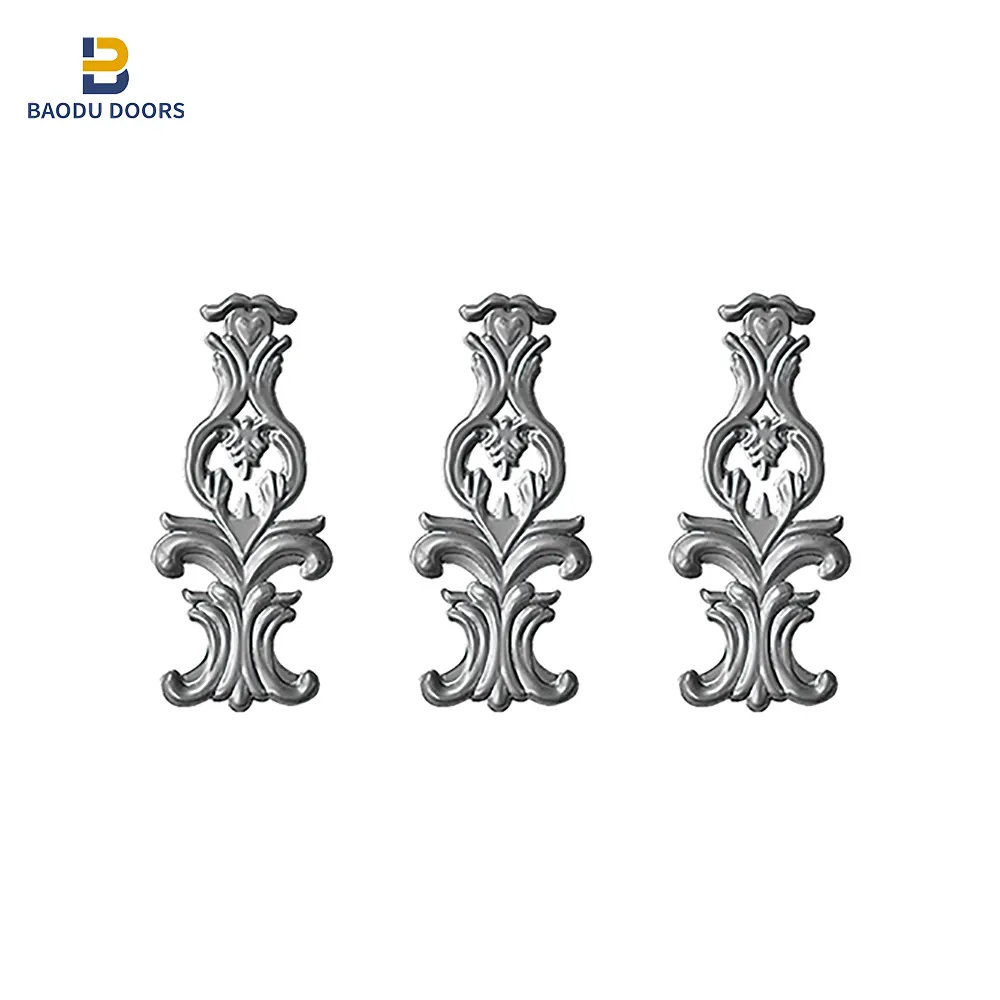 Baodu Cast iron flowers and Leaves for Wrought iron Gate ornaments Fence accessories cast iron spearheads, baluster collar
