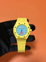 Montre automatique mécanique de luxe pour homme, édition limitée, de haute qualité, avec cadran carré, bracelet en céramique, verre saphir et aiguilles.