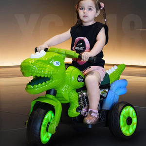 Motocyclette électrique dinosaure pour enfants, tricycle rechargeable, jouet à roulettes pour enfants de 3 à 6 ans - Product Image 4