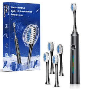 Étui de <span class=keywords><strong>voyage</strong></span> à 4 têtes de brosse Brosse à dents électrique rechargeable intelligente avec 6 modes de nettoyage en profondeur et caractéristiques imperméables - Product Image 1
