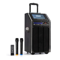 MÚLTIPLES FORMATOS 10 Reproductor de DVD Altavoz profesional 10 pulgadas Woofer Trolley DisCo Box Sistema PA Altavoces con pantalla TFT de 9''