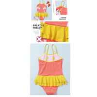 2025 Maillot de bain rose une pièce maillot de bain enfant maillot de bain licorne