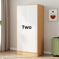 Armoire en bambou moderne et simple, livraison à domicile, pour chambre à coucher, appartement, dortoir, chambre de location, avec penderie simple