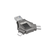 Unidad Flash USB 3.0 Tipo-C 2025, Doble Función para PC y Teléfono, con Cifrado de Disco, Desbloqueo por Huella Dactilar, 4G 128G 256G 512G PenDrive