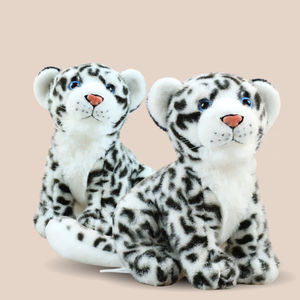 دمية حيوان غزال الثلج المحشوة المصنوعة حسب الطلب بطول 35 سم، لعبة حيوانات برية واقعية، تميمة محاكاة محشوة بقطن البولي بروبيلين، إكسسوار - Product Image 3