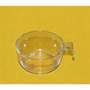 Durable PS Orange Transparent <b>Plastic</b> Cup with Handle Disposable Aviation <b>Drinkware</b> for Airline Beverage Serving - Product Image 4