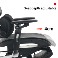 Ordinateurs de base en aluminium de qualité supérieure Chaise de bureau inclinable Boss Ceo Chaise de bureau ergonomique à dos en maille de luxe avec repose-pieds