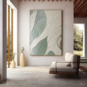 Arte Mural 3D, Hoja Vertical Grande, Arte Mural Abstracto Moderno, Pintura en Lienzo, Decoración Creativa Personalizada, Regalo Perfecto - Product Image 3