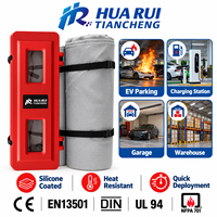 Couverture anti-feu pour flottes logistiques en Malaisie, conforme aux normes DIN SPEC 91489 et EN13501, en boîte PP, déploiement rapide, offre d'urgence