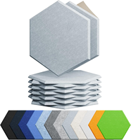 Panneau Acoustique Hexagonal Moderne Haute Densité en Feutre de Polyester Insonorisant pour Salon, Studio, Appartement, Entrepôt - Réduction du Bruit