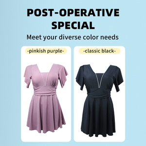 Traje de Baño de una Pieza para <span class=keywords><strong>Mastectomía</strong></span>, Tallas Grandes, OEM/ODM, para Mujeres, con Sujetador para Cirugía de Seno, Material Spandex/Nylon, Impermeable, de Secado Rápido - Product Image 3
