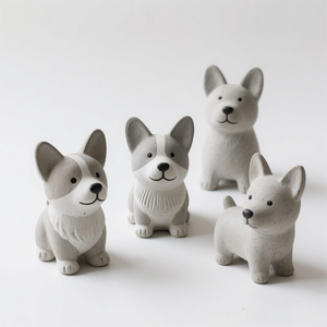 Estatuilla de cemento de chacal para decoración interior y exterior, escultura de animales salvajes con personalización completa (tamaño/pose/textura) - Product Image 2