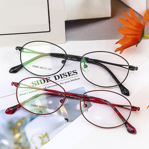 Montures de lunettes ovales élégantes pour femmes, monture complète légère, lunettes de lecture pour myopie, Design tendance Jiangsu 33989 - Product Image 3