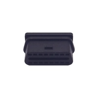 OEM J1962 OBD2 Schwarz Gefalteter Femael16-Stiftstecker OBDII-Paar Biege buchse