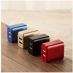 2.4A/5V Double Port Adaptateur <span class=keywords><strong>secteur</strong></span> Bloc De Charge Cube <span class=keywords><strong>USB</strong></span> <span class=keywords><strong>Chargeur</strong></span> Mural Pour iPhone Pour Téléphone Android - Product Image 6