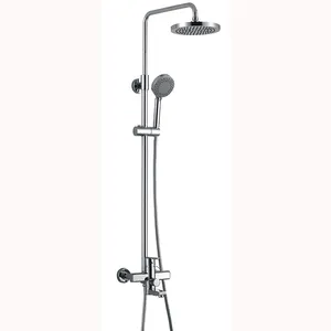 Momali Europe Italy Modern Bathroom Surface Mounted Bath Chrome Brass Water Mixer Tap faucet Shower Set