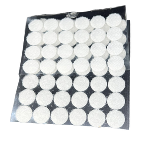 Pontos brancos auto-adesivo DIY artesanato versátil OEM gancho e laço Velcroes Die Cut Dot reutilizável e ajustável - Product Image 3