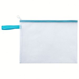 Pochette en plastique imperméable à fermeture éclair X515, prix les plus bas, pour l'école et le bureau, logo personnalisé, A3 A4 A5, sac de documents en maille EVA - Product Image 4