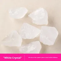 HZ Cristal de Fluorite Blanche de la Mer de Chine Orientale, Ornement Décoratif en Cristal Brut, Diffuseur d'Arômes en Citrine et Améthyste, Artisanat en Pierre