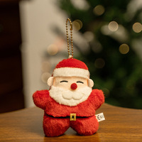 Jouets Songshan, décoration de Noël, cadeau de fête mignon, ensemble de poupées en peluche, bonhomme de neige, renne, Père Noël, porte-clés, pendentifs, jouet en peluche
