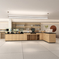 Comptoir de bar pour salon de thé au lait, style minimaliste moderne, pour café, boutique de desserts aux fruits, comptoir commercial, comptoir de caisse pour salon de boissons