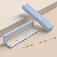 Boîte de rangement rigide pour bijoux, en carton écologique, portable, avec logo personnalisé de luxe, finition mate, pour bagues et colliers