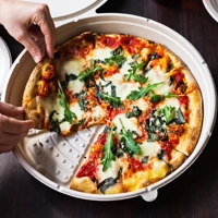 Boîte/Plateau à Pizza en Fibres Naturelles Biodégradables et Écologiques, en Pulpe de Bagasse, Couleur et Taille Personnalisables, Emballage Alimentaire